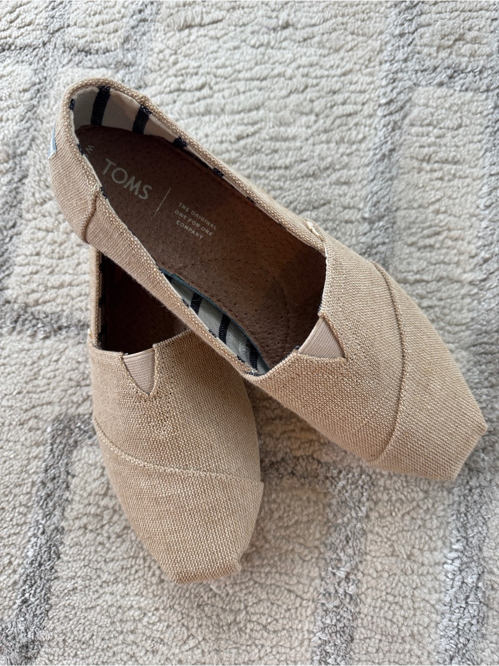 TOMS Alpargata - Women's linen look Slip-On size 9 1/2 Normcore